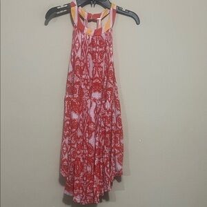 Free People Red and Pink Casual boho tunic. It fits up to a M size .